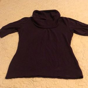 Women’s cowl-neck half-sleeve sweater